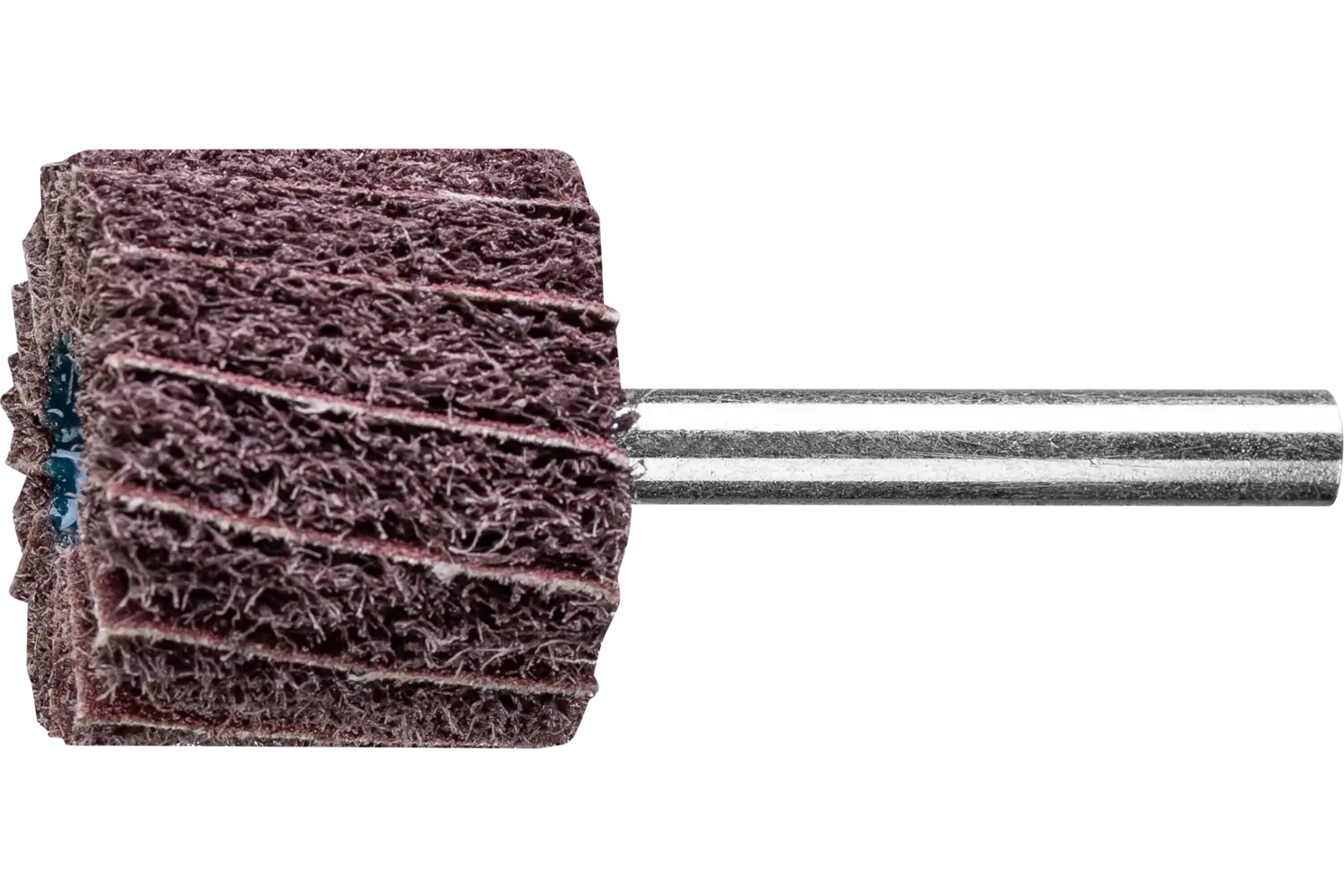 Picture of Pferd Polinox® Mounted Flap Wheel, 1"X 1, 100 Grit, Interleaved, 1/4" Shank, Aluminum Oxide